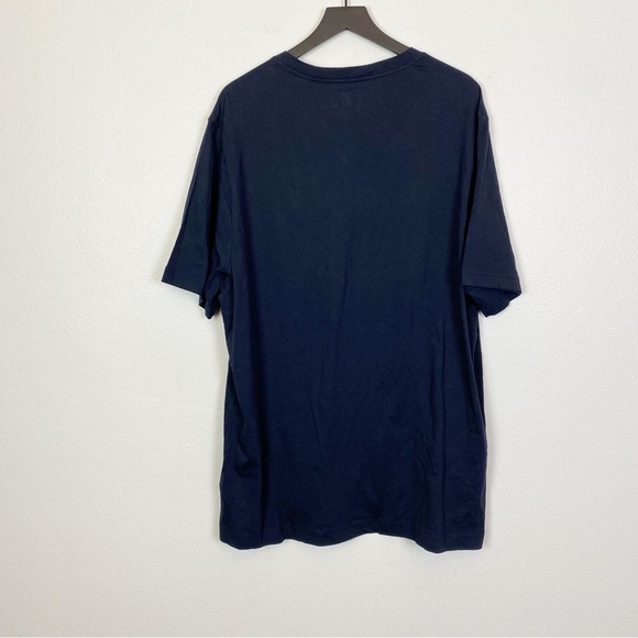 Psycho Bunny Mens Classic V Neck Tee in Navy - Picture 5 of 8